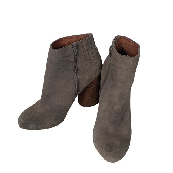 Jeffrey Campbell Hanger Gray Suede Booties Sz. 8 - Picture 2 of 8